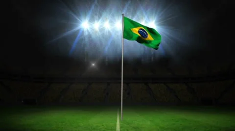 World cup flags with media - AE Version 5 After Effects stock