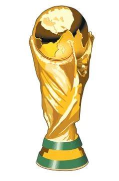 World cup gold trophy イラスト素材