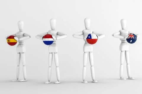 World cup group b Stock Illustration