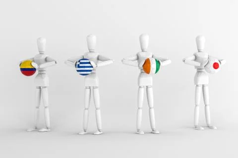 World cup group c Stock Illustration