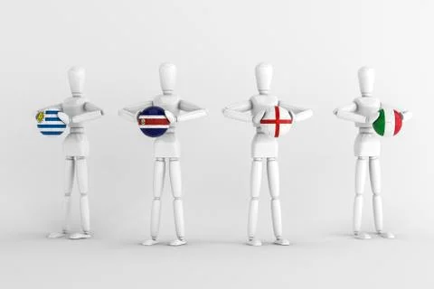 World cup group d Stock Illustration
