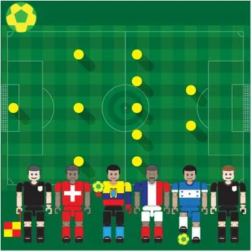 World cup group e Stock Illustration