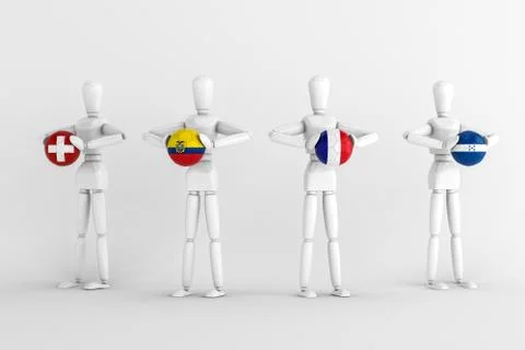 World cup group e Stock Illustration