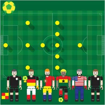 World cup group g Stock-Illustration