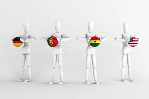 World cup group g Stock Illustration