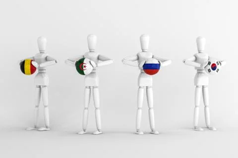 World cup group h Stock Illustration