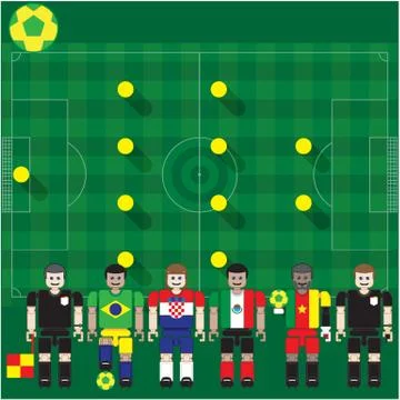 World Cup Group A Stock Illustration
