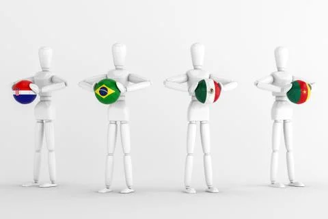 World cup group a Stock Illustration