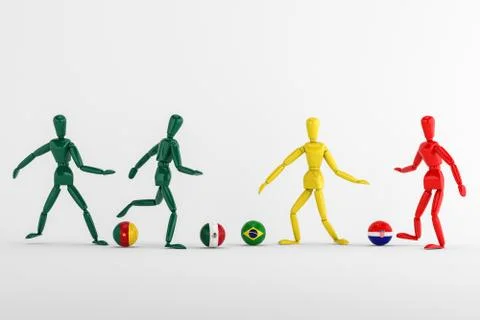 World cup group a Stock Illustration