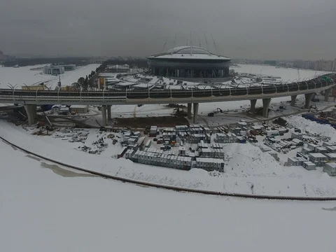 World Cup stadium construction in 2018 Stock Footage 72624812