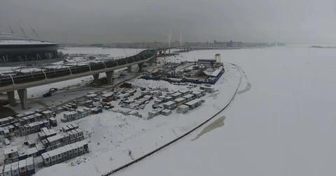 World Cup stadium construction in 2018 Stock Footage 72624905