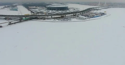 World Cup stadium construction in 2018 Stock Footage 72625005