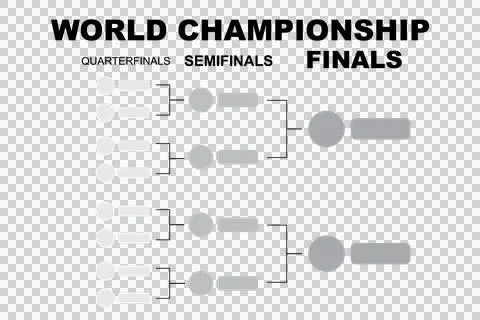World Cup template on a white background. Championship scoreboard Stock Illustration