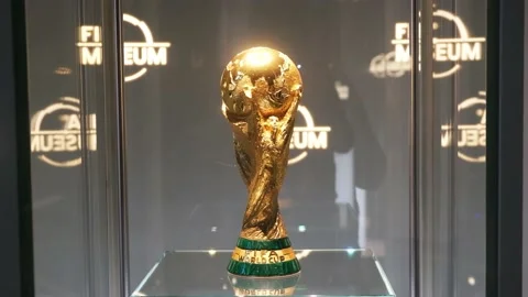 World cup Trophy Stock Footage 200596883