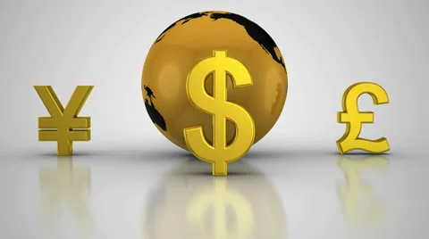 World currencies Stock Footage 39615146