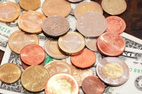 World Currency Background Stock Photos
