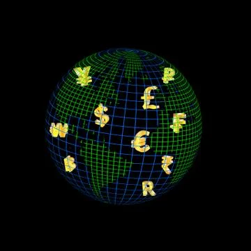 World of currency Stock Illustration