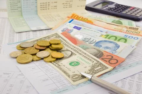 World currency Stock Photos