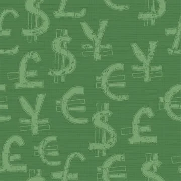 World currency seamless pattern 스톡 일러스트