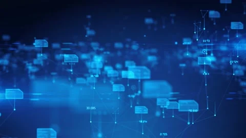 World cybersecurity big data network cloud computing IOT communication  Vidéo 163001588