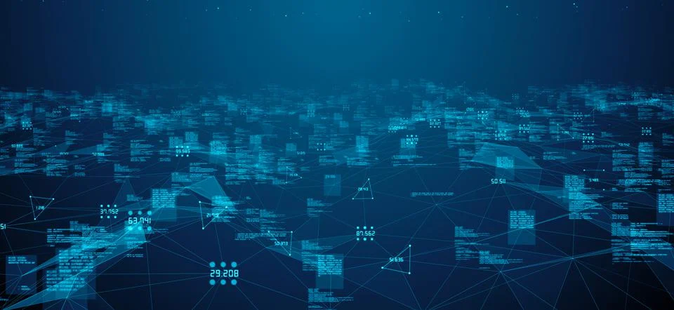 World cybersecurity big data network cloud computing IOT communication  스톡 일러스트