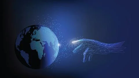 World of cybersecurity Stock Illustration