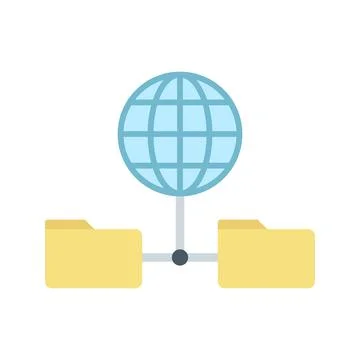 World Data icon vector image. Illustrazione stock