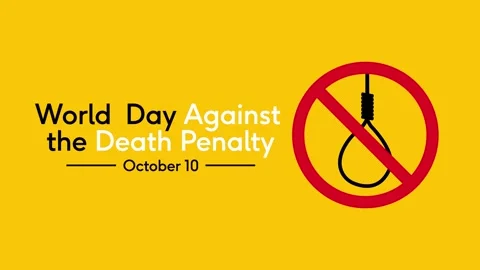 World Day Against the Death Penalty Stock Footage