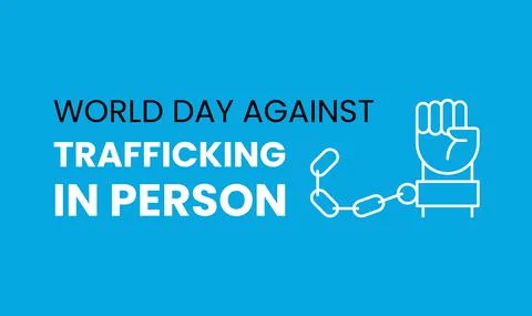 World day against trafficking in persons. July 30 Stock Illustration