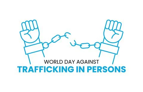 World day against trafficking in persons. July 30 Stock Illustration