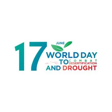 World Day Combat Desertification And Drought with earth are Drought sign vector Stock Illustration
