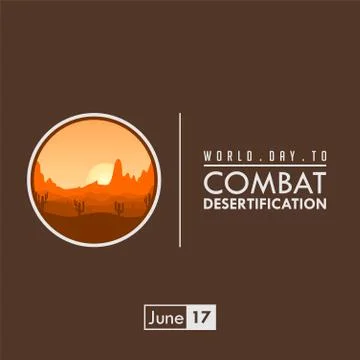 World Day to Combat Desertification Stock Illustration