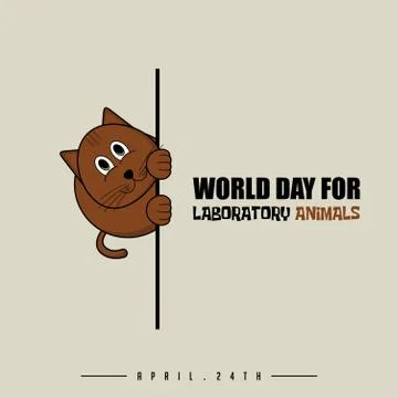 World Day for Laboratory Animals Stock Illustration