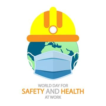 World Day for Safety at Work Illustrazione stock