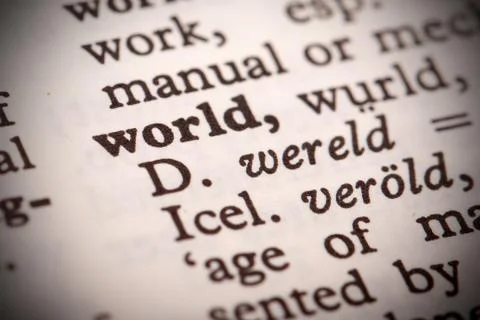 World definition Stock Photos