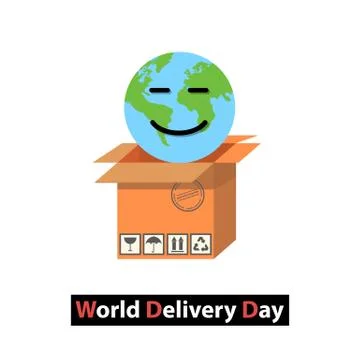 World Delivery Day. Stock Illustration