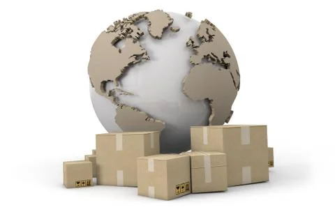 World delivery Stock Illustration