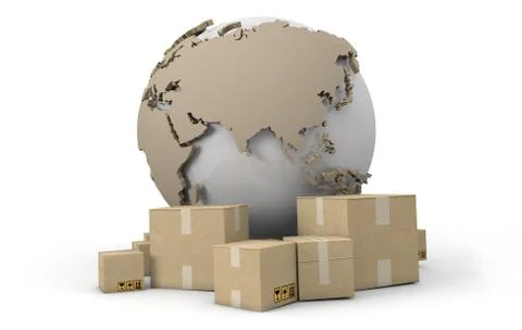 World delivery Stock Illustration