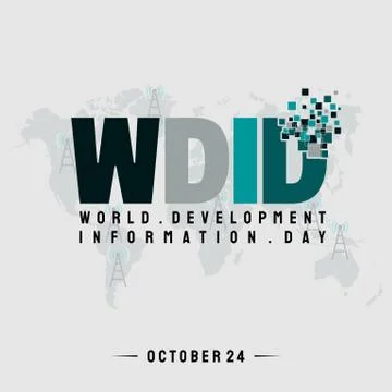 World Development Information Day Stock Illustration