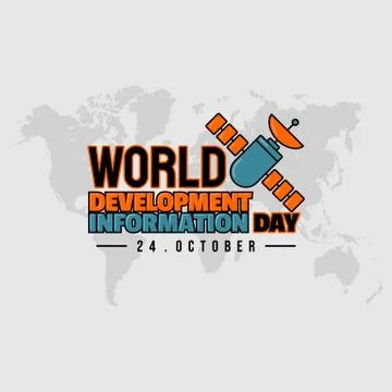 World Development Information Day Stock Illustration