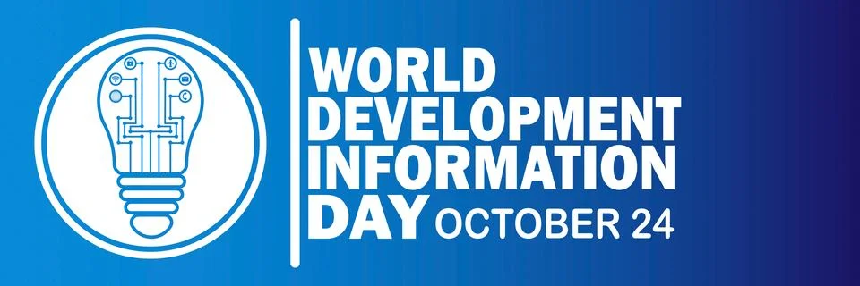 World Development Information Day Stock Illustration