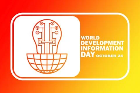 World Development Information Day Vector illustration Illustration