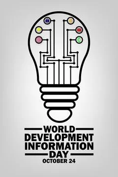 World Development Information Day Vector illustration Stock-Illustration