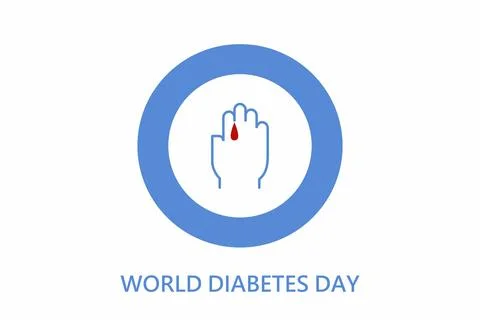 World Diabetes Day. Stock Illustration