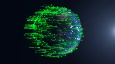 World digital binary code. Stock Footage 86663979