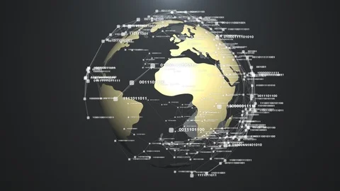 World digital binary code. Stock Footage 86664487