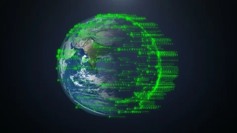 World Digital code. Stock Footage 86707779