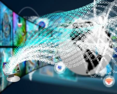 World of digits 스톡 일러스트