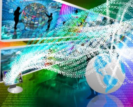 World of digits 스톡 일러스트