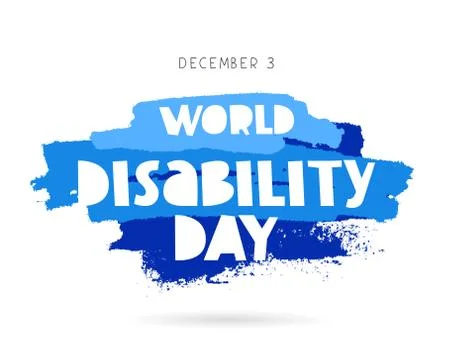 World Disability Day. Concept cards Illustrazione stock